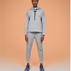 On Running Women's Gray Hoodie (M) and Sweats (L)